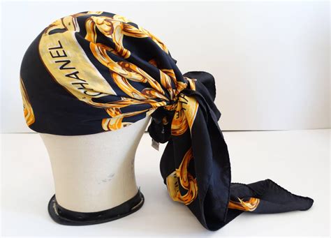 vintage chanel headscarf|chanel head scarf price.